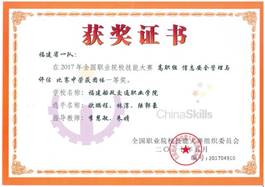 2017年國賽信息安全管理與評估賽項(xiàng)一等獎